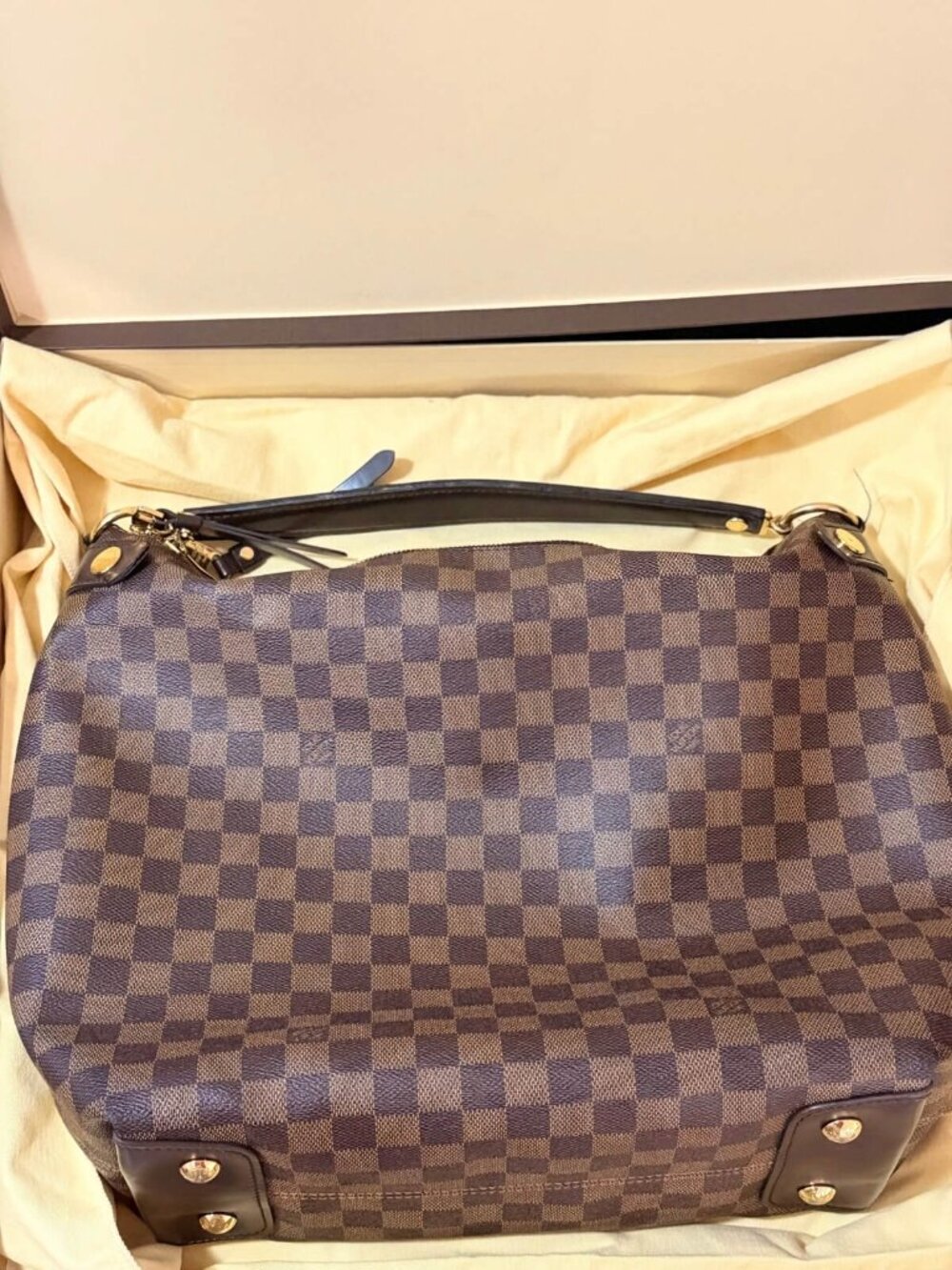 Louis Vuitton Graceful MM Damier Ebene Shoulder Bag - Picture 4 of 11